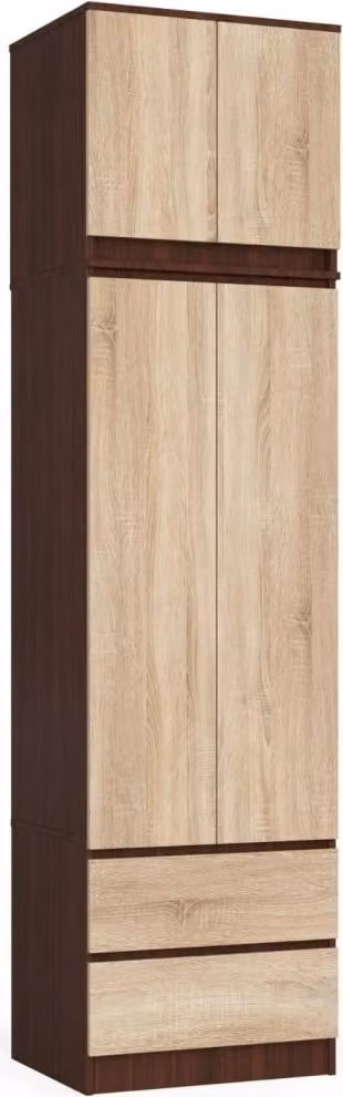 Armadio con prolunga 60 cm WREN - wengé / rovere sonoma
