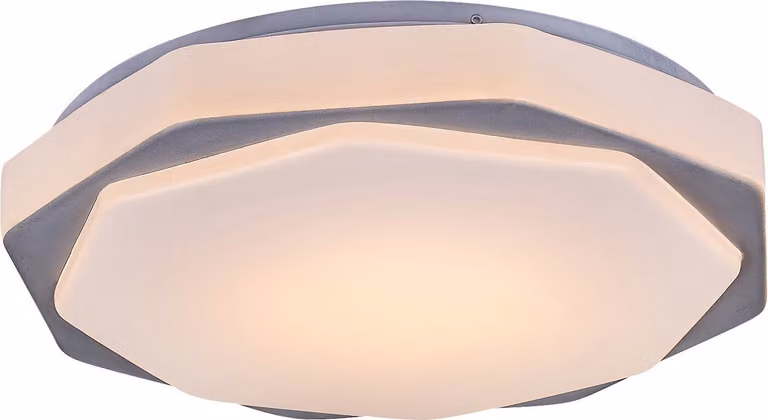 Rabalux 71046 Lampada da soffitto Dettora, 18 W, 1150 lm, grigio-bianco, rotonda, dimmerabile, ø 370 mm