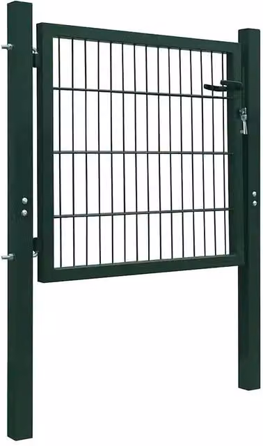 Cancello singolo a battente in acciaio verde CFW9251867 L: 100 cm, H: 100 cm – 1