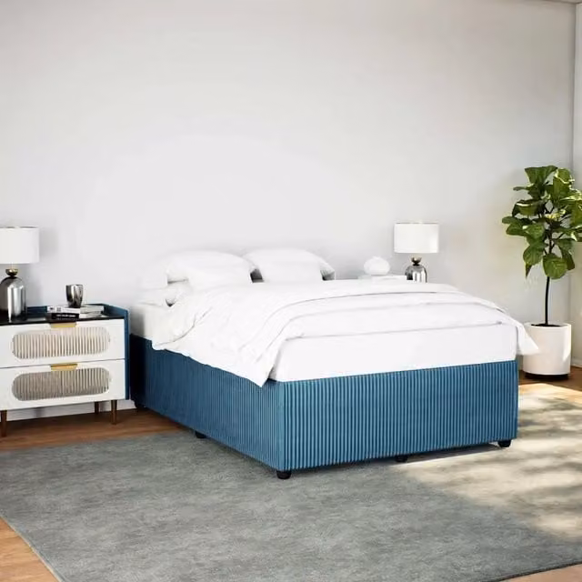 Giroletto Blu 160x200 cm in Velluto 3285022
