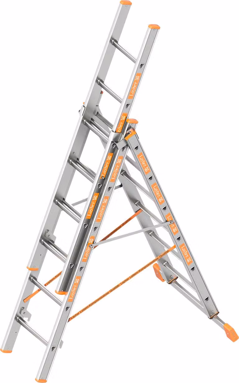 Layher Allzweckleiter 3-teilig Topic 1040 3x6 Sprossen