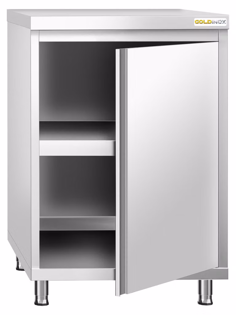 Mobiletti a basso spessore in acciaio inossidabile, dimensioni 600x700 mm, linea PREMIUM - GOLDINOX