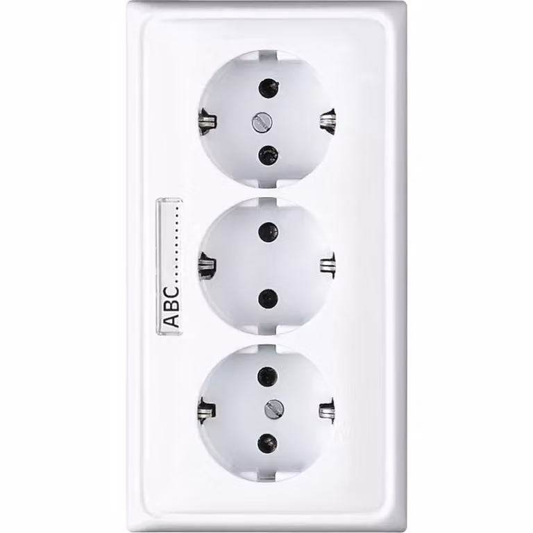 Jung CD523NAWW Presa SCHUKO® da incasso per canalina 16 A 250 V ~ bianco alpino