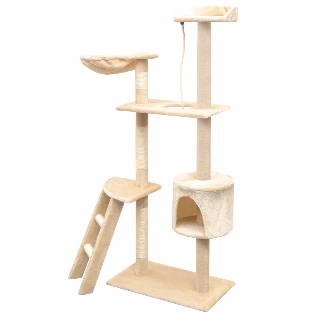 vidaXL Tiragraffi per gatti in sisal 150 cm Beige