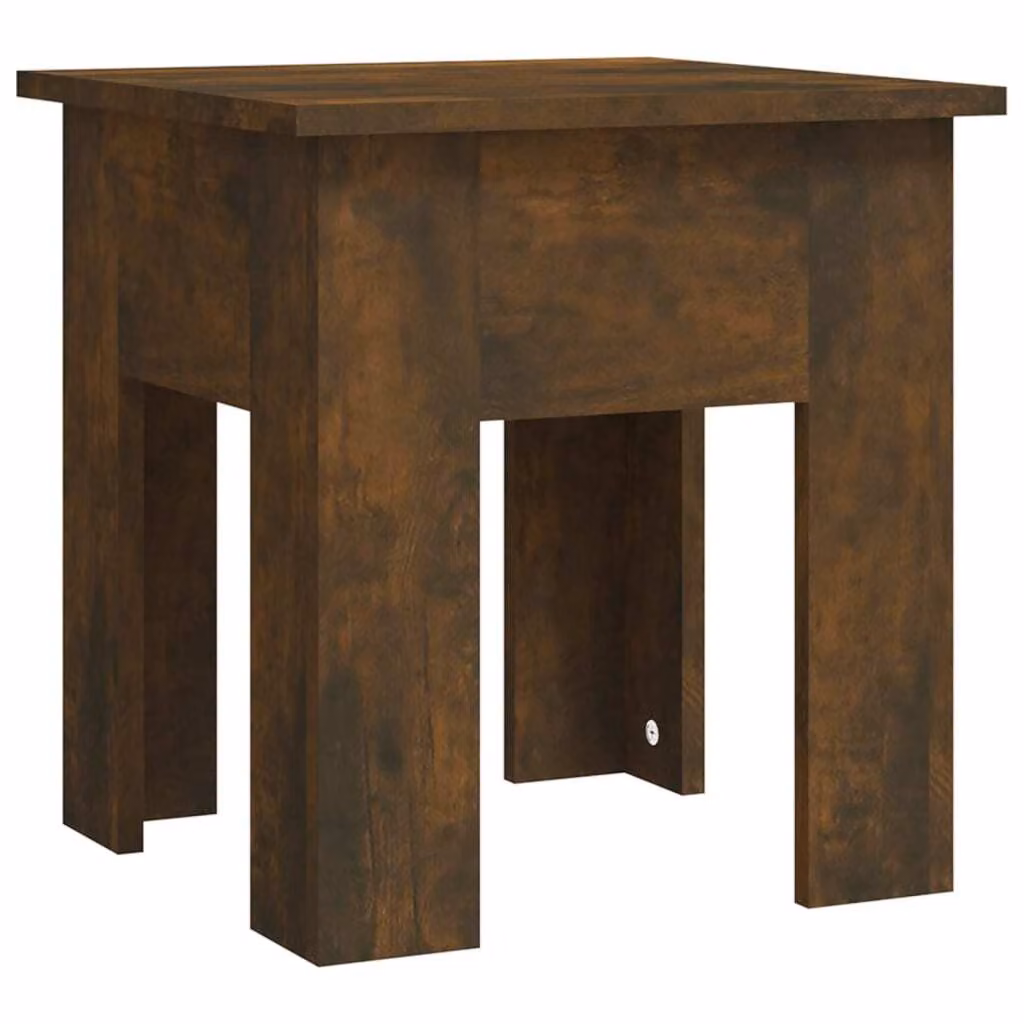 Tavolino da Salotto Rovere Fumo 40x40x42 cm in Truciolato