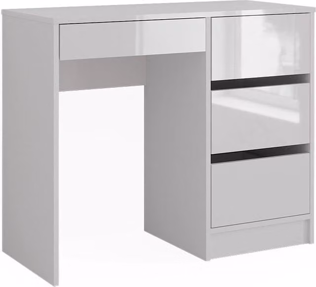 Scrivania da ufficio Vicco bianca lucida L: 90 cm, P: 40 cm, H: 75 cm