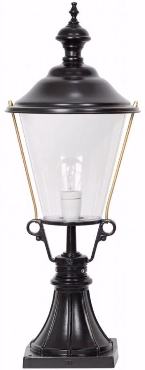 Casa Padrino Lampada da giardino in stile liberty 29 x 29 x H. 78 cm - Vari colori - Illuminazione da giardino per vialetti e patio