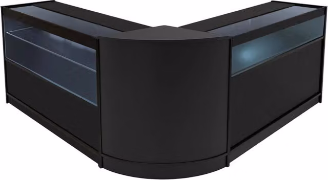 Set Banconi Adonis LED Monster Group BV Nero con Vetro, L: 120 cm, P: 60 cm, H: 90 cm
