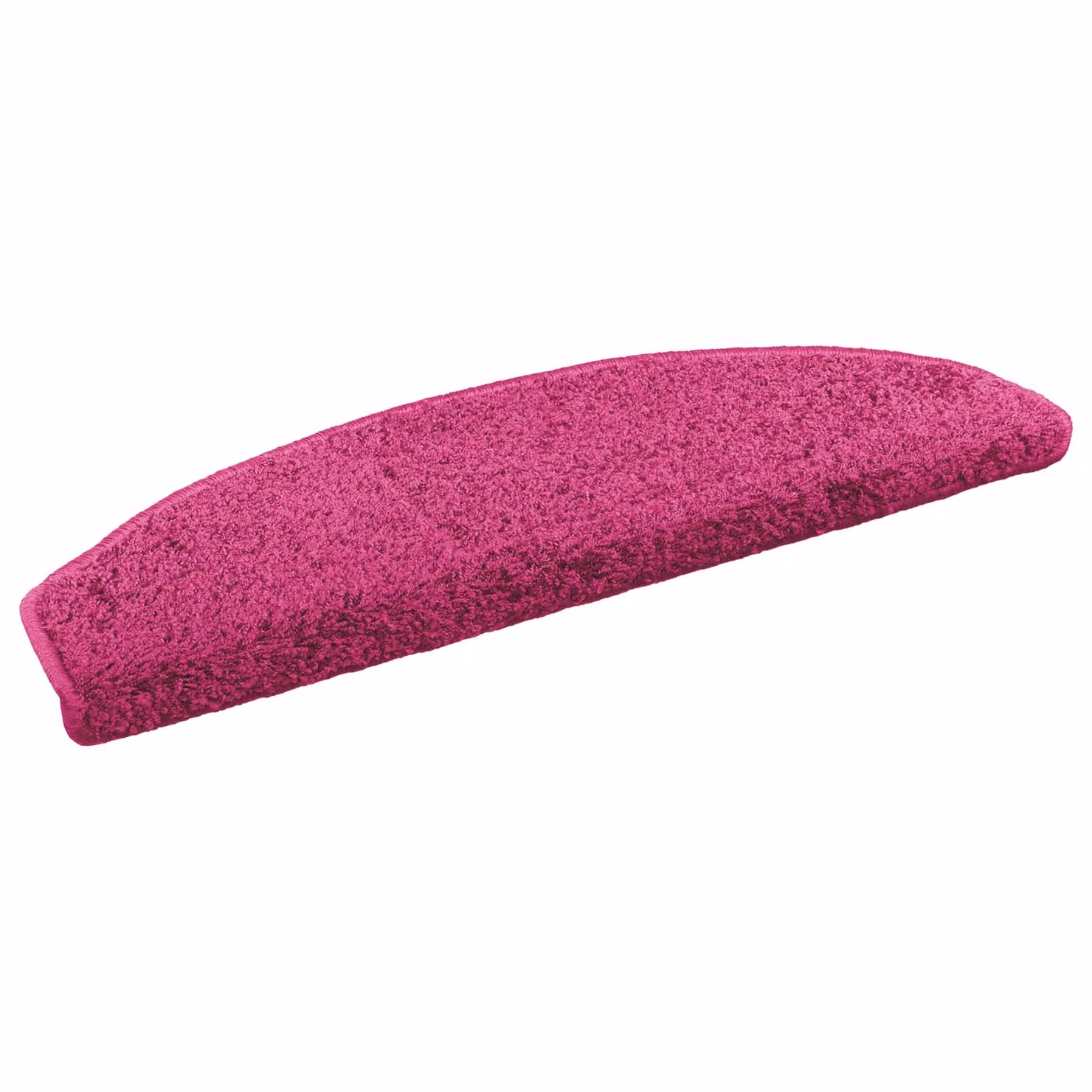 Set di 15 tappetini per scale autoadesivi vidaXL in polipropilene, antiscivolo e fonoassorbenti, colore rosa, L 80 x P 24,5 x H 3,5 cm