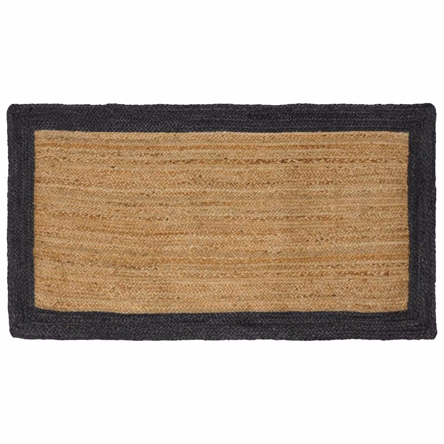 Tappeto da area moderno in juta lavabile vidaXL, L: 200 cm, P: 100 cm, colore grigio multicolore