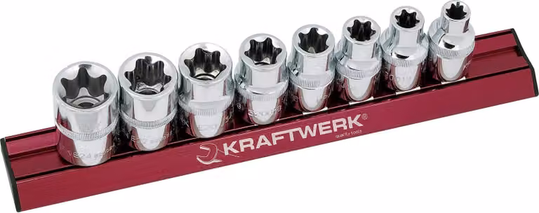 Set di bussole Kraftwerk MAGALU E-TX da 1/2" 8 pezzi