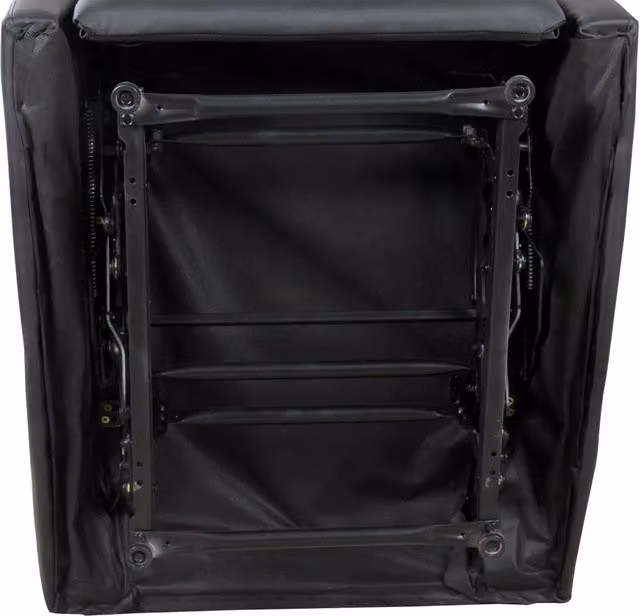 Poltrona Relax Reclinabile Ergonomica in Similpelle 65x92x100 cm Nero