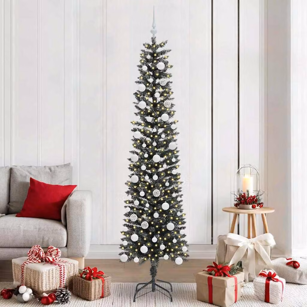 Maison Exclusive - Albero di Natale artificiale con 300 LED e supporto, verde, 210 cm