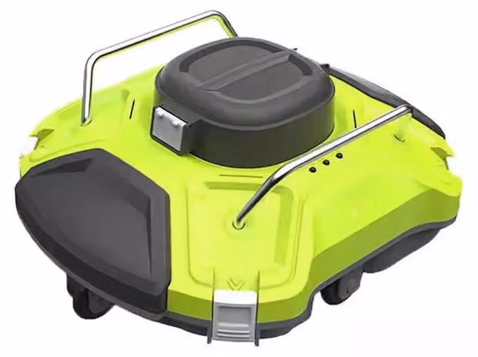 ZELURXX Robot pulitore per piscine senza fili, batteria da 5000mAh, autonomia di 180 minuti, doppio motore, pulitore per piscine, grado di protezione IPX8, impermeabile fino a 100㎡