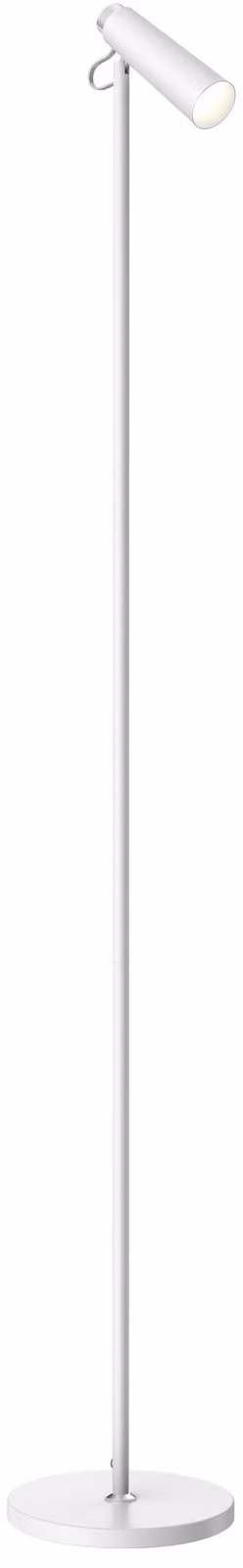 Lampada da terra a LED Immax TIT, bianca con dettagli argentati, CCT