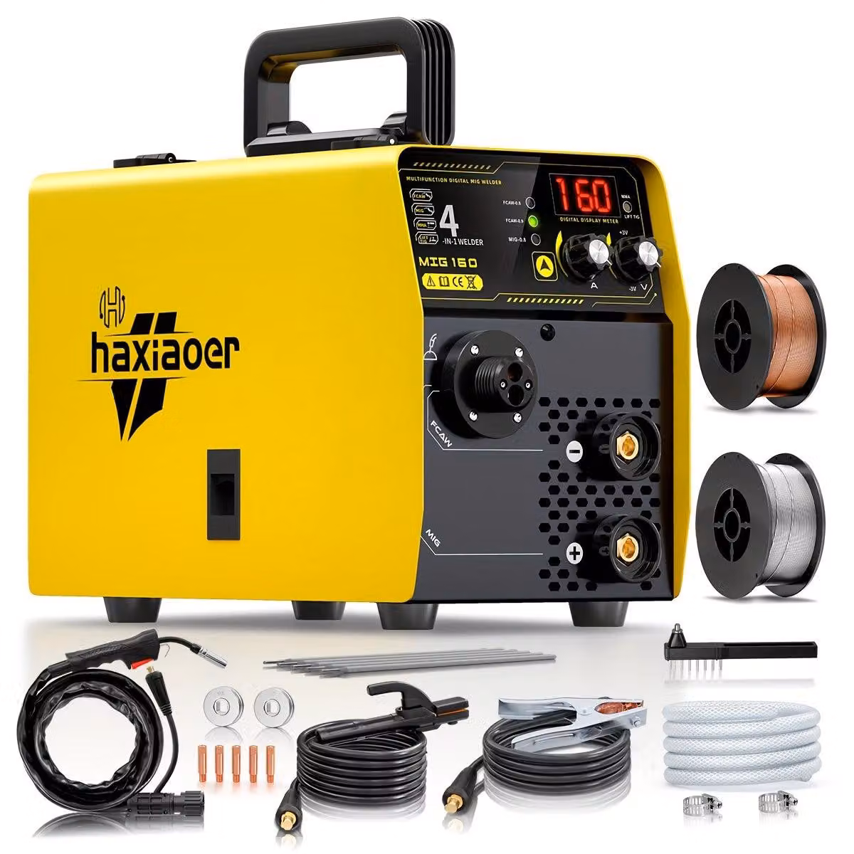 Apparecchio di saldatura - Saldatrice MIG - Saldatrice inverter - Compatta e leggera - 220V