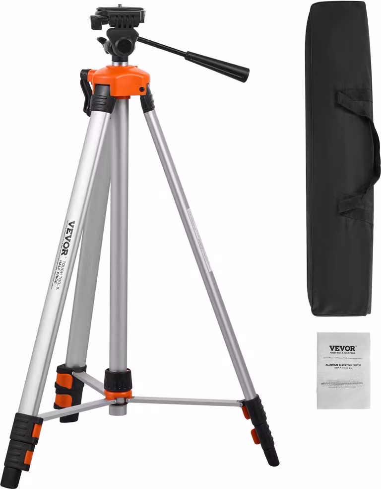 Stativo universale a treppiede per laser e dispositivi di livellamento alluminio 695-1750mm