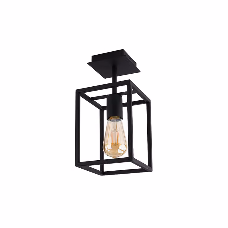 Lampada da soffitto CRATE nera 1xE27x60W in metallo, dimensioni: 31x15x15 cm, IP20, Nowodvorski Lighting