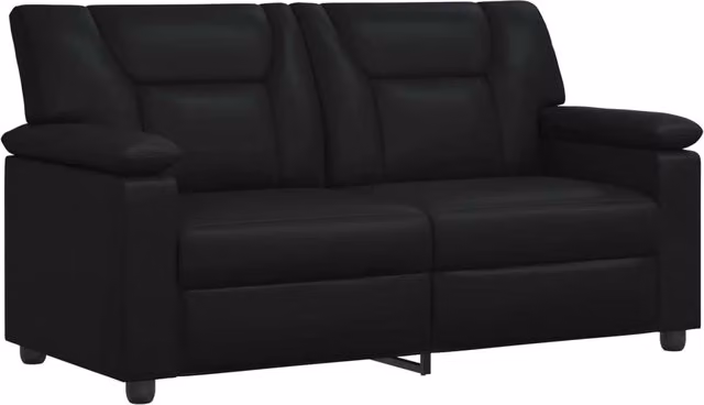 Divano moderno vidaXL in similpelle nero L: 171 cm, P: 85 cm, H: 93 cm – 1