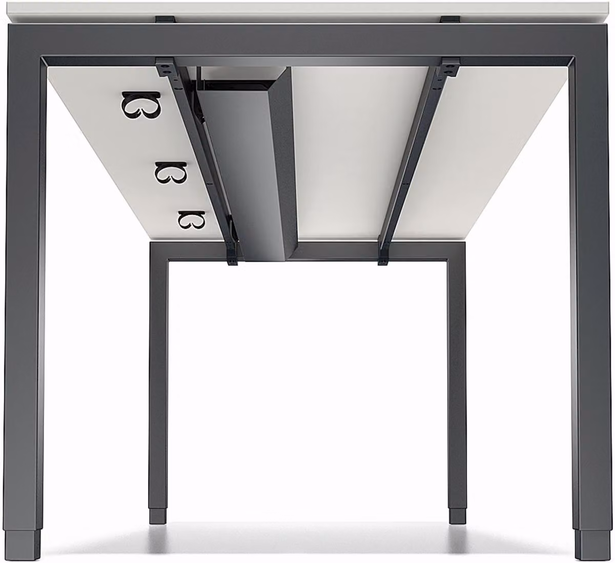 Passacavi per scrivania Cito 2000 mm Colore grigio antracite