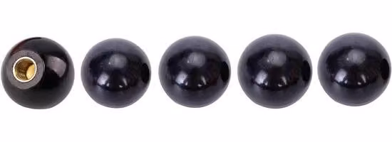 Bottone in bachelite M5 x 16 mm nero