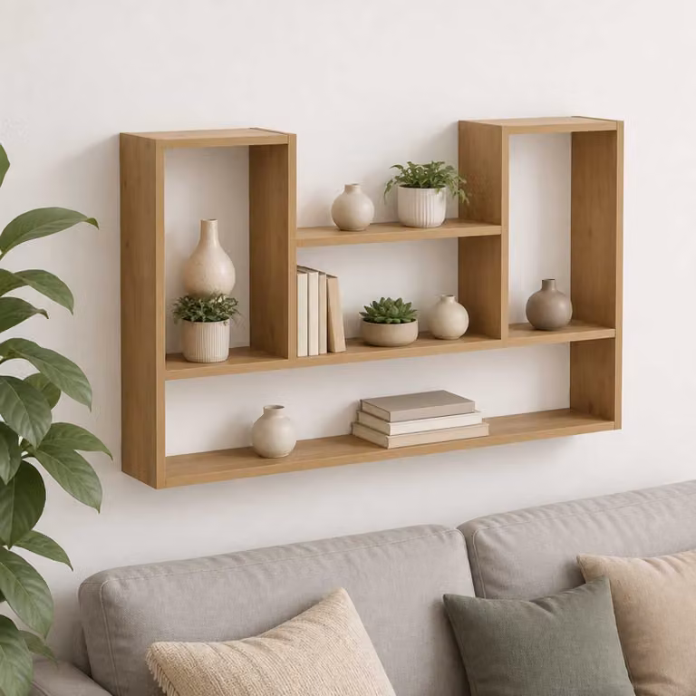 vidaXL Scaffale da parete Rovere Artigianale 100 x 17 x 60 cm