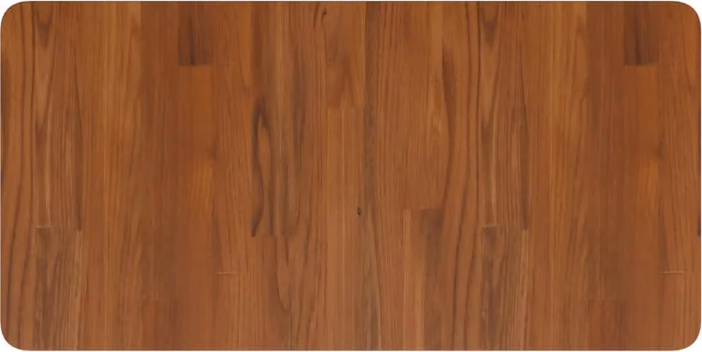 vidaXL Piano lavabo marrone scuro 80x40x1,5 cm in legno massiccio trattato
