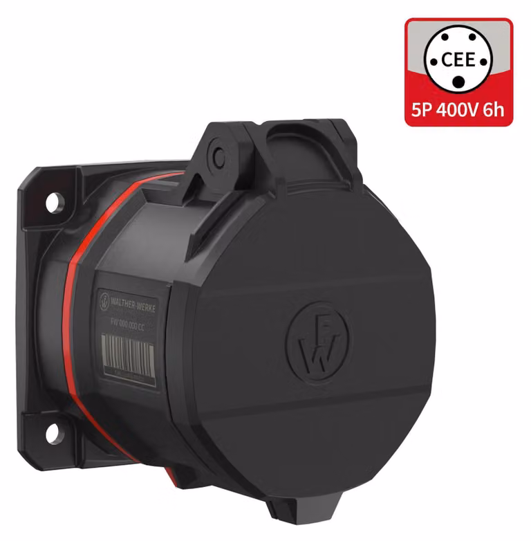 Presa di montaggio CEE NEO 32A 5P 6h - Presa CEE FW430506CC