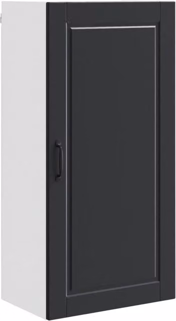 Pensile da cucina | Armadietto a muro PORTO Nero 50 x 31 x 100 cm Legno multistrato