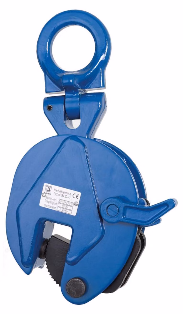 Pinza per lamiere, flessibile, con blocco di sicurezza, portata 2000 kg