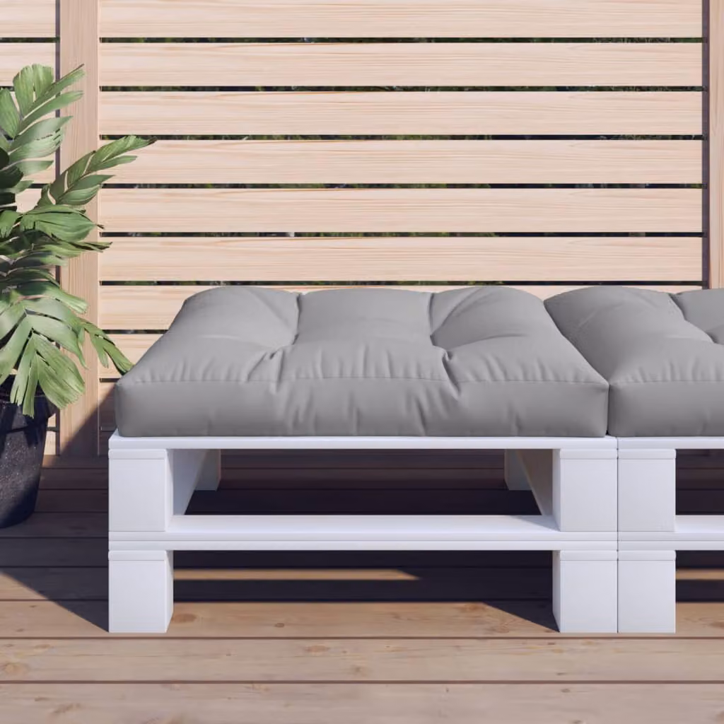 Cuscino per pallet vidaXL Grigio in Poliestere, L 70 x L 70 x H 12 cm