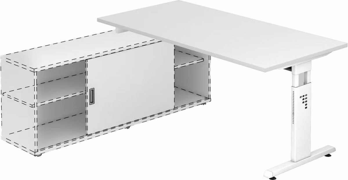 Scrivania aggiuntiva OSE16, 160 x 80 cm
