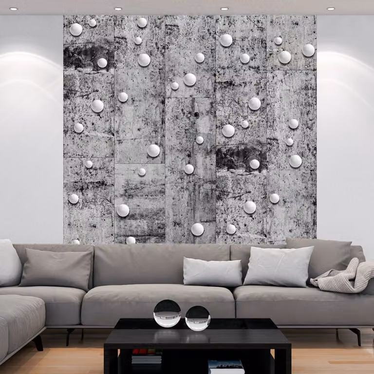 PURO TAPETE autoadesivo 10m muro tatuaggio decorativo mobili foglio decorativo foglio foto pannello adesivo muro poster muro adesivo - cemento perline f-A-0389-j-c