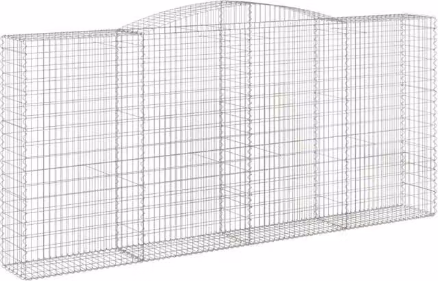 Cesto Gabbione ad Arco 400x50x180/200 cm Ferro Zincato