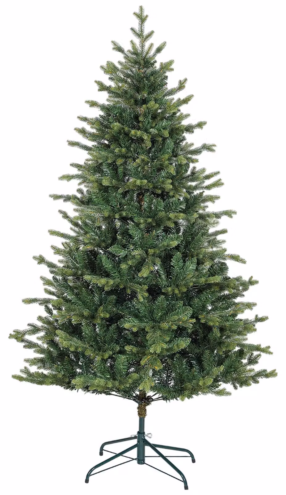 HOMCOM Albero di Natale artificiale da 180 cm con rami folti, verde