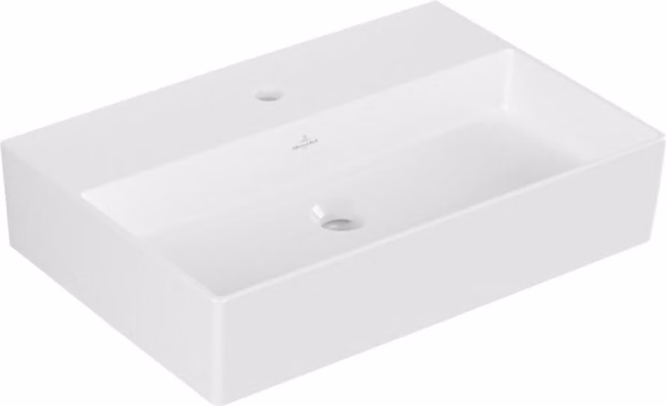 Villeroy & Boch Memento 2.0 lavabo mural, 1 trou pour robinet, sans trop-plein, poli, 600x420mm, 4A226L01, 4A226L01