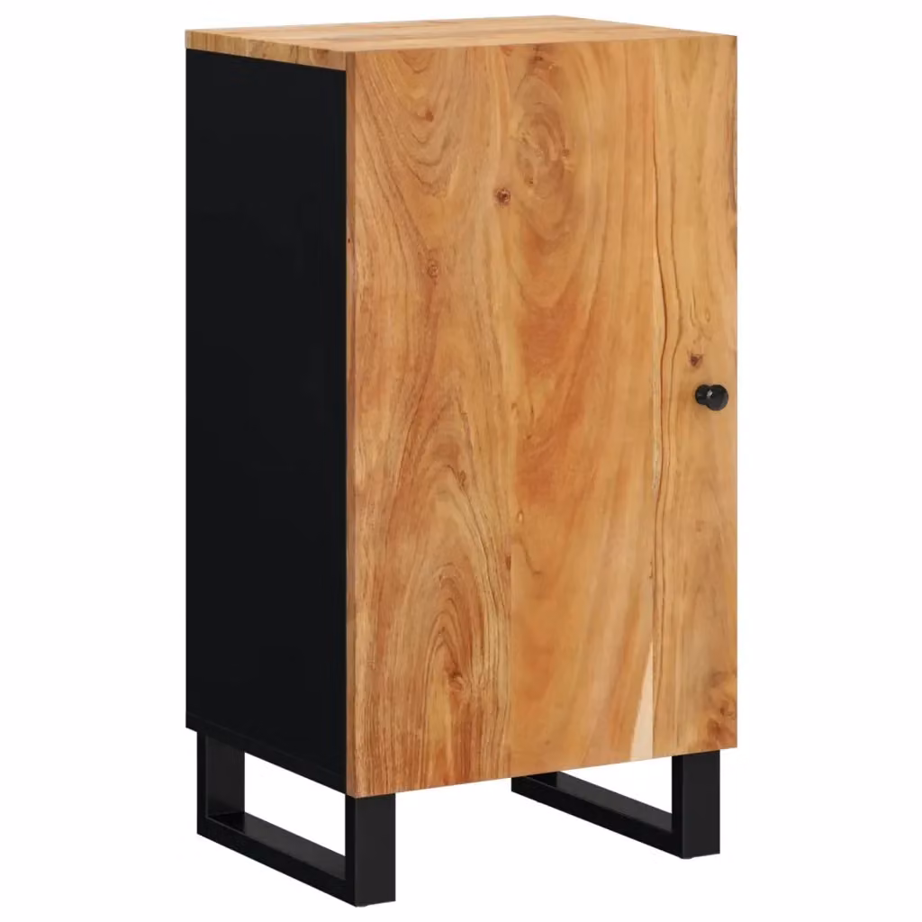 Credenza a parete vidaXL in legno di acacia marrone L: 40 cm, P: 31 cm, H: 75 cm – 2