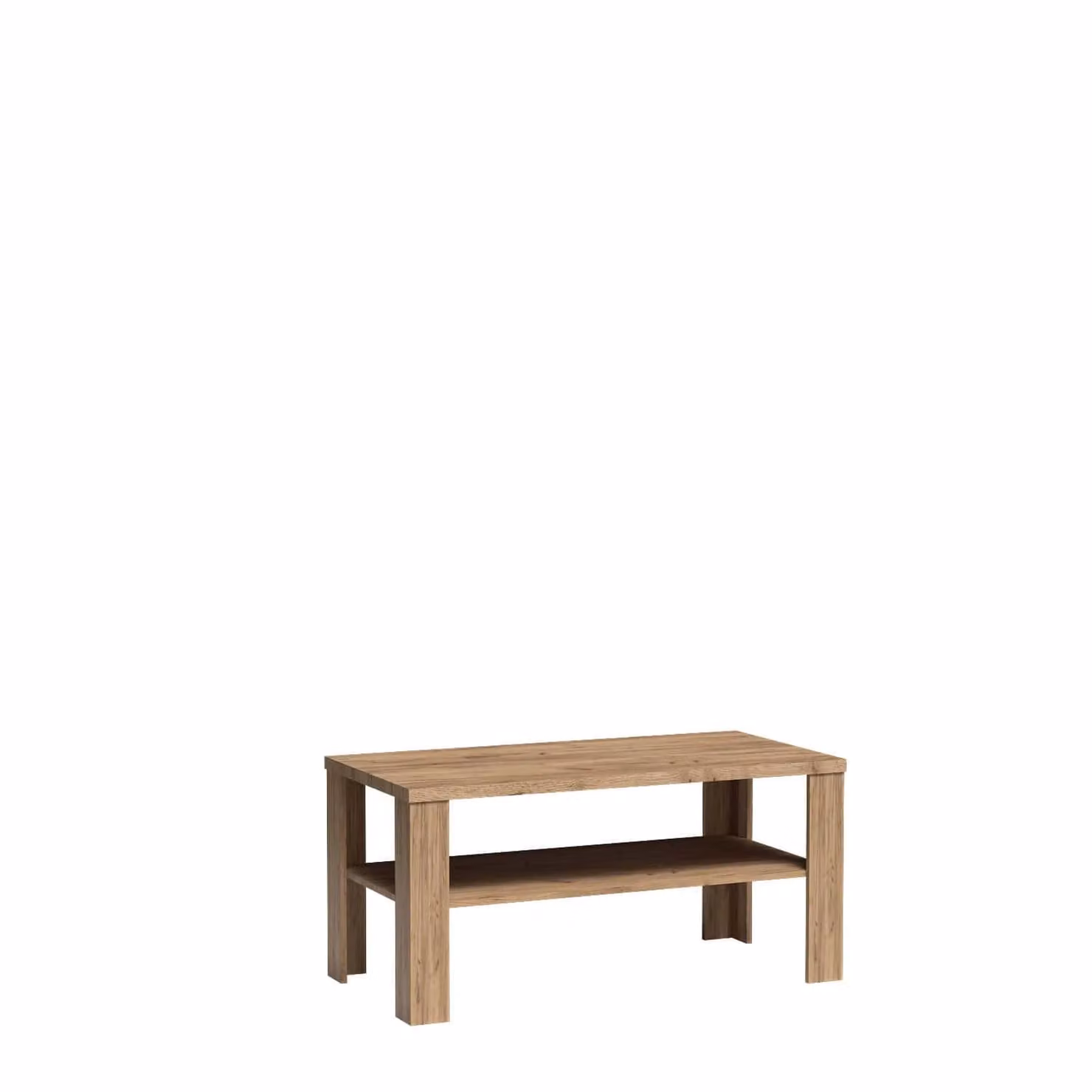 Tavolino da soggiorno AILISH 1 - rovere kraft dorato