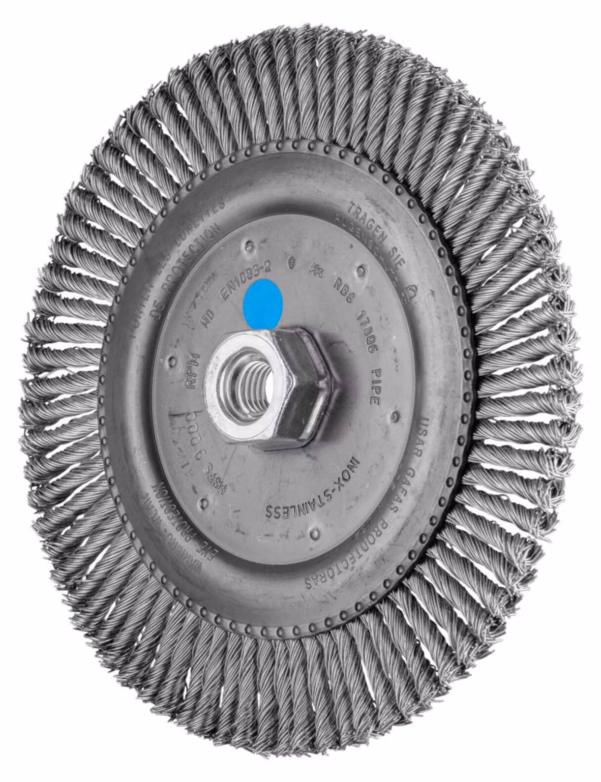 PFERD TOOLS PIPELINE spazzola annodata RBG Ø 178x6 mm M14 filo di acciaio inox Ø 0,50 mm smerigliatrice angolare