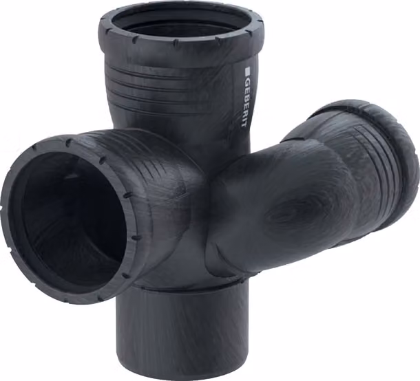 Geberit 393554141 Silent-Pro Albero di derivazione per curva
