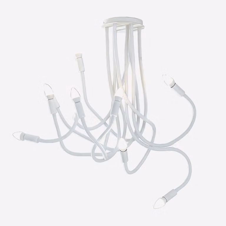 LUCE Design Lover Lampada da soffitto a 9 luci E14 Bianca