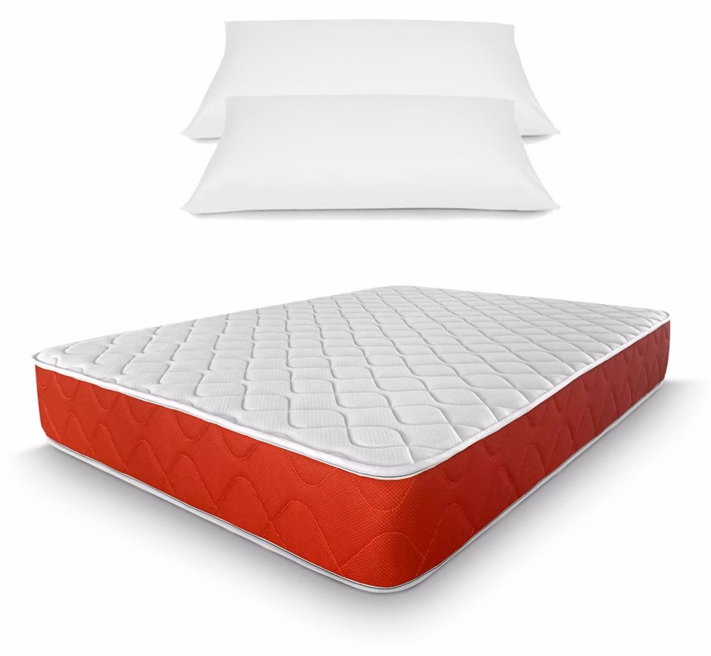 Materasso viscoelastico regolabile, dimensioni 150 x 190 cm, completo di cuscini