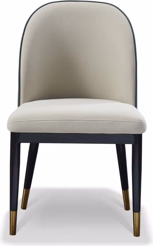 Stuhl Set Sitz Polster Garnitur Esszimmer Stühle Lehn Leder Holz Modern 1x