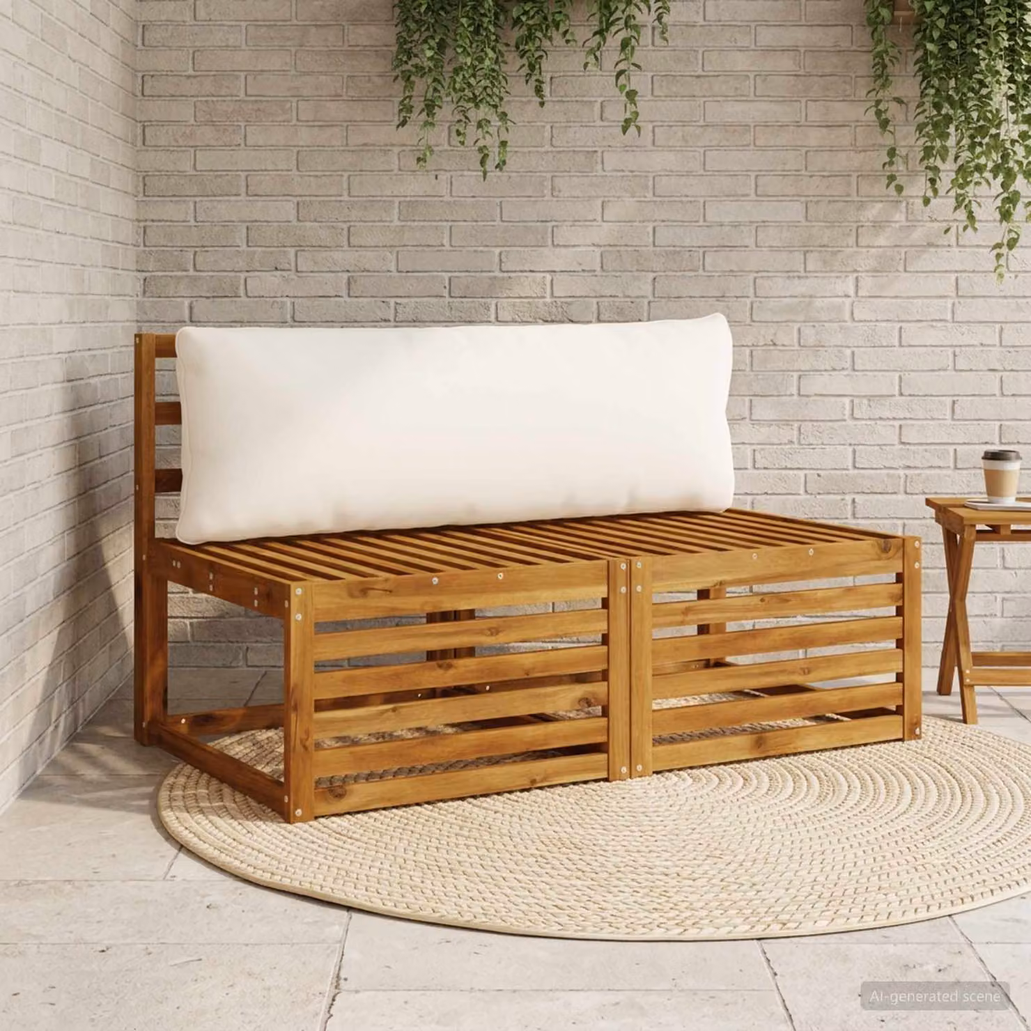 Cuscino per schiena vidaXL PUTTEN in poliestere bianco con rivestimento rimovibile e lavabile in lavatrice
