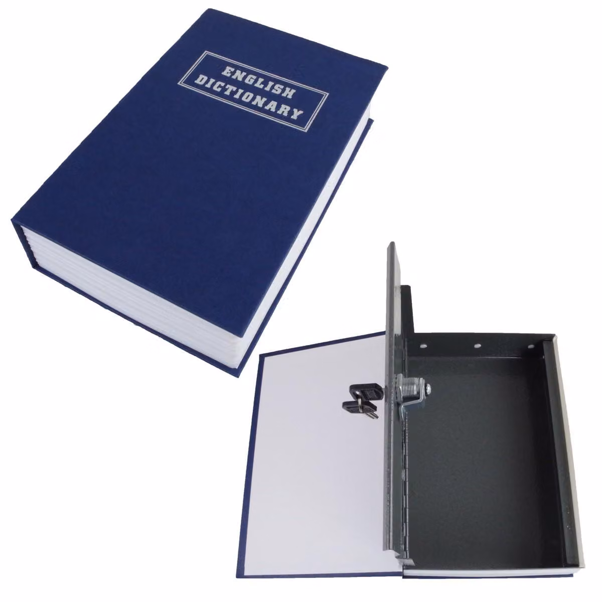 Cassaforte a forma di libro Bensontools 24 x 15,5 x 5,5 cm acciaio nero