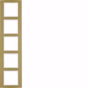 Berker 10153046 Cornice in alluminio, oro/bianco polare Berker B.3