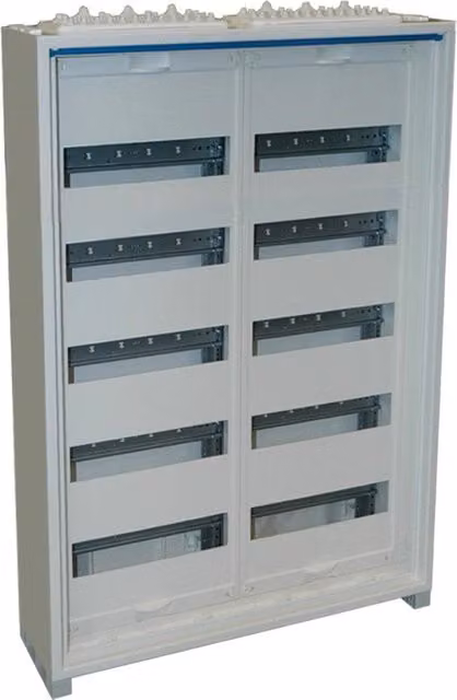 Quadro di distribuzione Hager in acciaio bianco da montaggio a parete