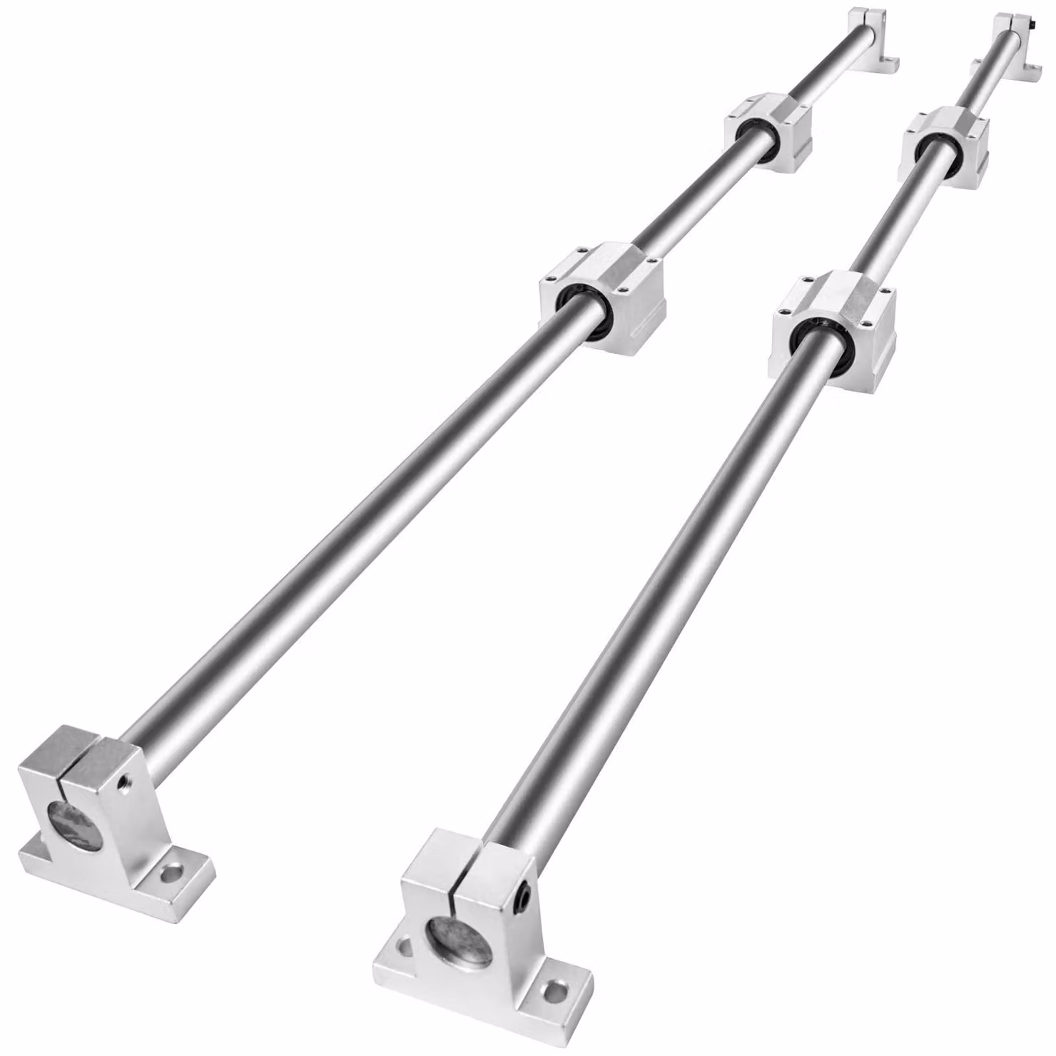 Guida lineare SFC20, lunghezza 1000 mm, set da 2 con 4 blocchi scorrevoli
