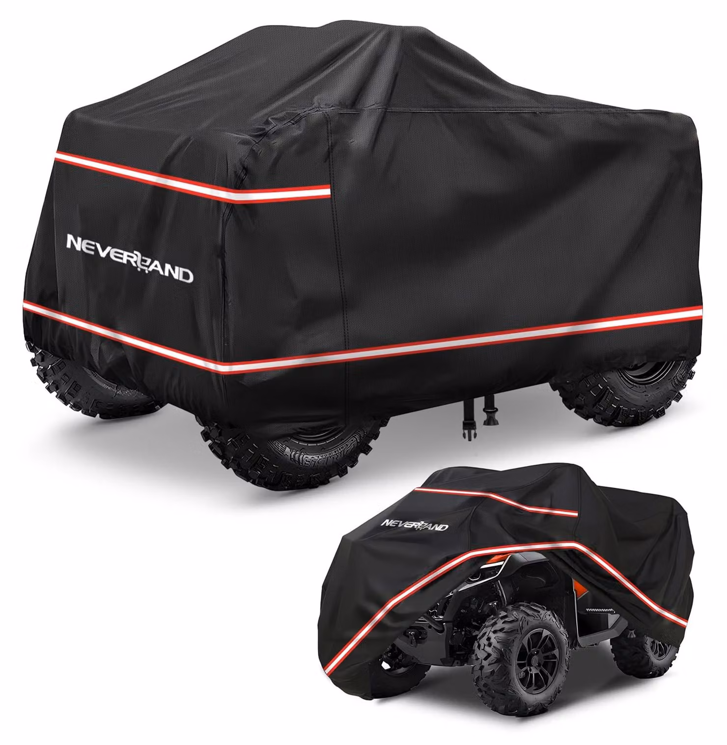 Omgoods - Telo protettivo quadriciclo XL - Copertura impermeabile e resistente ai raggi UV, 210D