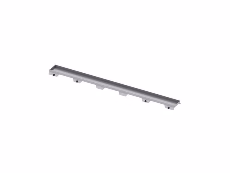 Bac à carrelage TECEdrainline "plate II" pour receveurs de douche droits, 900mm, poli, 600972, 600972